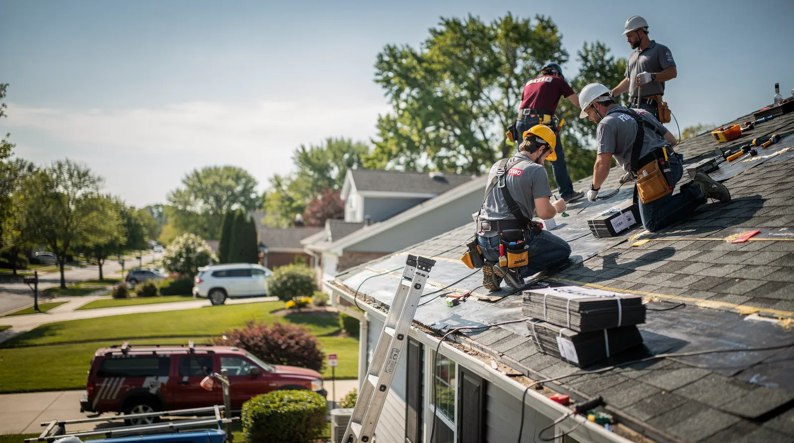 Roof Repair in Huntley, IL around you